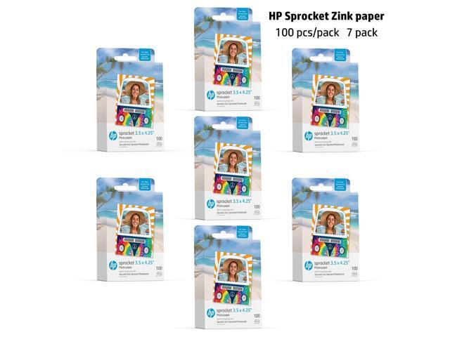 HP Sprocket 3.5 x 4.25 Zink Sticky-Backed Photo Paper (700 Pack) Compatible with HP Sprocket 3x4 Photobooth and Photo Printer