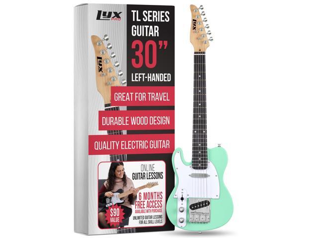LyxPro 30 Electric Guitar Left Hand TL Series, Full-Size Paulownia Wood Body, 3-Ply Pickguard, C-Shape Neck, Ashtray Bridge, Quality Gear Tuners,...