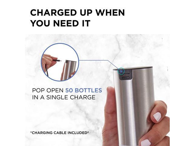 Ivation Rechargeable Automatic Wine Opener Electric Cork Extractor Tool with Lithium Battery, LED Lights, USB Charging Cable, Bonus Foil Cutter &...