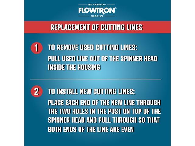 Flowtron LER-100 Electric Leaf-Eater/Ultimate Mulcher Replacement Cutting Lines for LE-800, LE-900 & LE-900G - 12 Pack