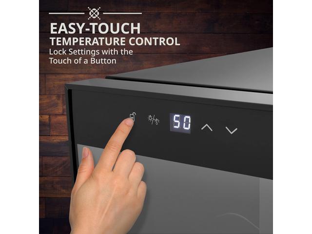 Ivation 16 Bottle Compressor Wine Cooler Refrigerator w/Lock Large Freestanding Wine Cellar For Red, White, Champagne or Sparkling Wine 41f-64f...