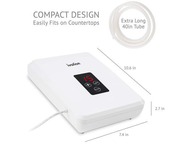 ivation portable ozone generator 600mg/h - multipurpose air sterilizing & freshening system w/2 silicone tubes, 2 diffuser ston