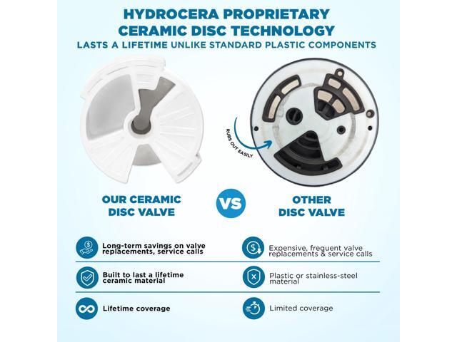 Ivation H2O 40,000 Grain Water Softener with Patented Ceramic Discs, Automatic Whole House Soft Water Regeneration Reduces Magnesium & Hard...
