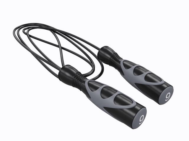 Power Systems Elite Jump Rope - Premium Vinyl & Radial Ball for Max Rotation (9')