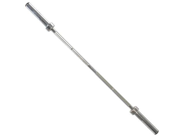 Power Systems Short Olympic Bar, 60 Inch Weightlifting Bar with 9.5 Inch Sleeve, 275-Pound Capacity, Silver (61830)