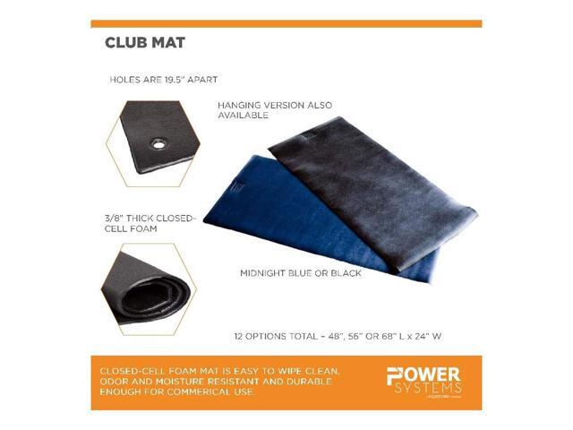 Power Systems Hanging Fitness or Club Mat (Black, 48' x 24' x 3/8')