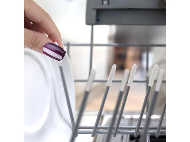 Jumbl Dishwasher Prong Tine Caps, Covers Rusted, Worn Out Cookware and Glassware from Scratch (Set of 20) - White