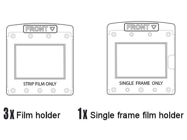 DBTech Replacement Film Holders for DB-FS150 Film Slide and Negative Scanner - 3x Strip Film and 1x Single Frame holder