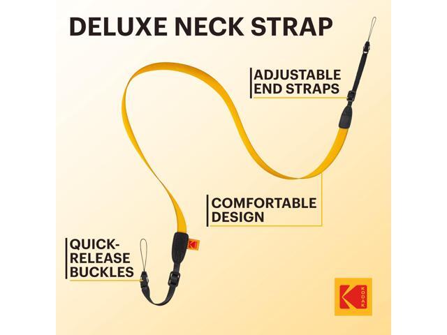 Kodak Deluxe Neck Strap Color Kit, Comfortable & Detachable Camera Straps, Compatible with Kodak Smile + Instant Camera, 6 Color Pack (White,...