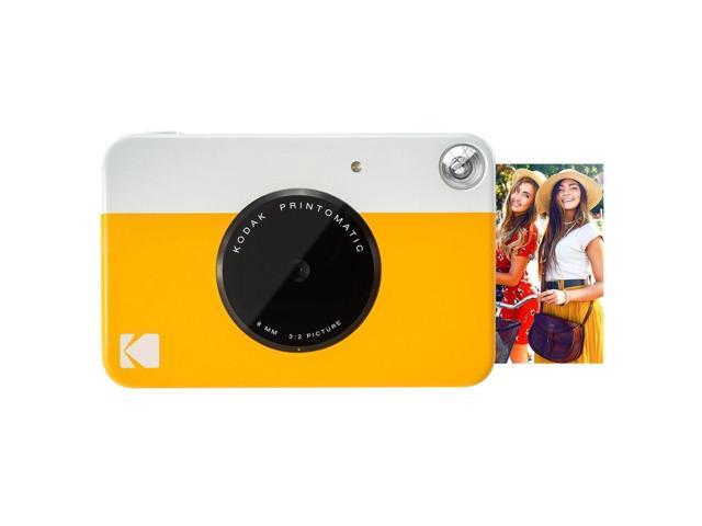 Kodak Printomatic Instant Camera (Yellow) All-In-Bundle + Zink Paper (20 Sheets) + Deluxe Case + Photo Album + 7 Unique Sticker Sets + Markers +...