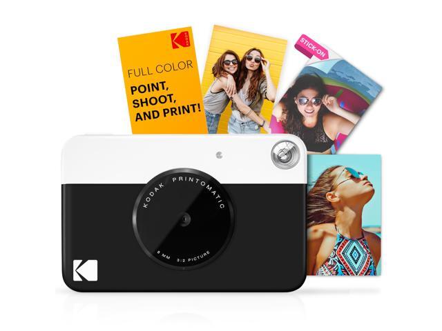 KODAK Printomatic Full-Color Instant Print Camera Gift Bundle + Soft Case + Zink 2x3' Sticky Back Photo Paper 20pk + Album + Sticker Sets + Sticker...