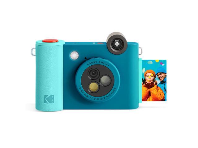 KODAK Smile+ 2-in-1 Digital Instant Print Camera & Photo Printer Gift Bundle + Case + Zink 2x3' Sticky Back Photo Paper 20pk + Album + Sticker Sets...