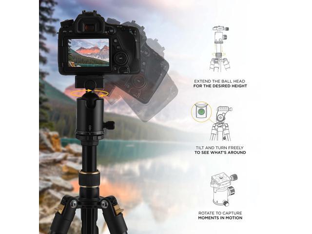 KODAK Photo Gear 63 Tripod & Monopod with 360° Ball Head Premium Professional 2-in-1 Aluminum Camera Stand with Bluetooth Remote Control &...