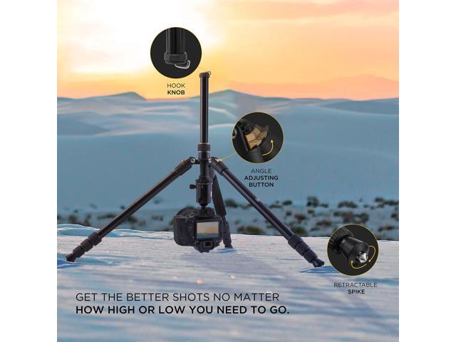 KODAK Photo Gear 63 Tripod & Monopod with 360° Ball Head Premium Professional 2-in-1 Aluminum Camera Stand with Bluetooth Remote Control &...