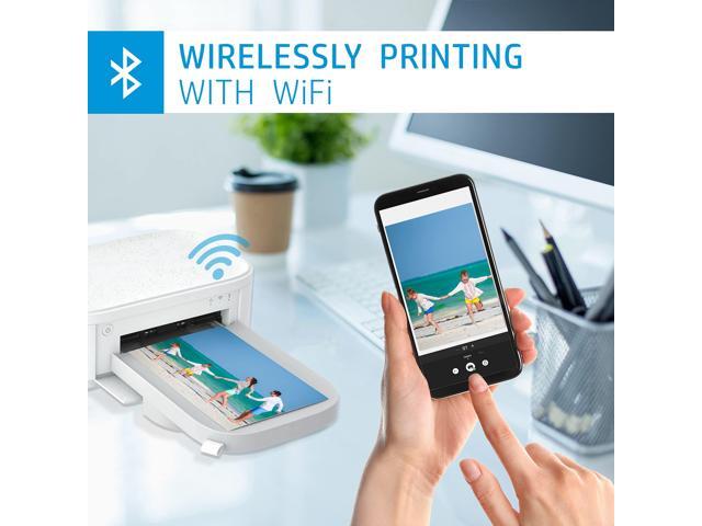 HP - Sprocket Studio Plus WiFi Photo Printer, Compatible with iOS and Android - White - image 3