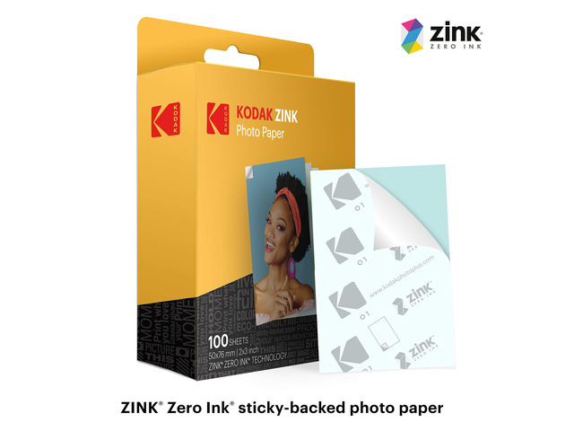 Zink 2'x3' Premium Photo Paper (100 Sheets) for KODAK PRINTOMATIC, Smile & Step Cameras & Printers