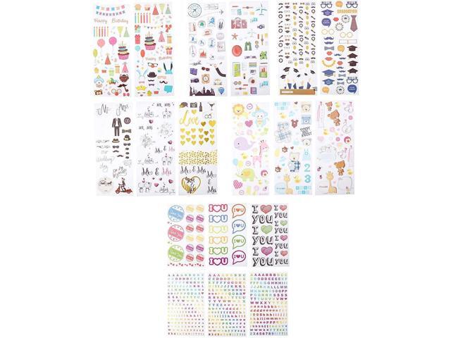 Zink Colorful & Decorative Sticker Sets for Instant Photo Projects - 9 Unique Sets (Wedding, Travel, Party, ABC, Love, Graduation, Baby) Compatible...