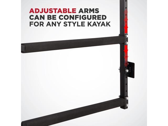 RaxGo Wall Kayak Storage Rack, Heavy Duty Wall Mounted Garage Kayak Storage Hooks for Kayaks, SUP, Canoe & Paddleboard, For Indoor, Outdoor,...