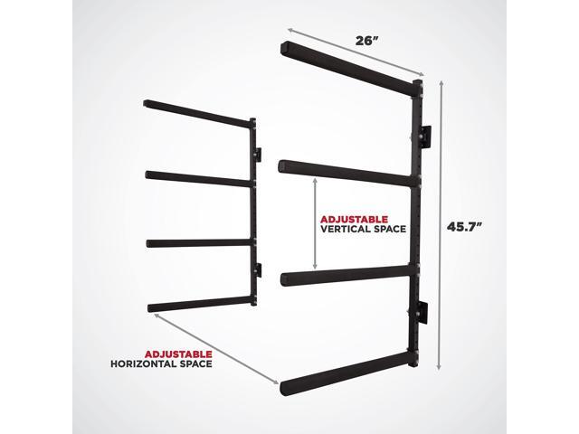 RaxGo Wall Kayak Storage Rack, Heavy Duty Wall Mounted Garage Kayak Storage Hooks for Kayaks, SUP, Canoe & Paddleboard, For Indoor, Outdoor,...