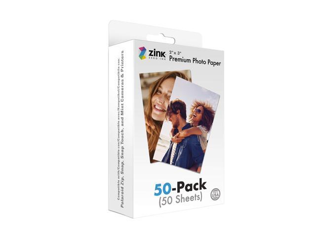 Zink 2'x3' Premium Instant Photo Paper (50 Pack) Compatible with Polaroid Snap, Snap Touch, Zip and Mint Cameras and Printers