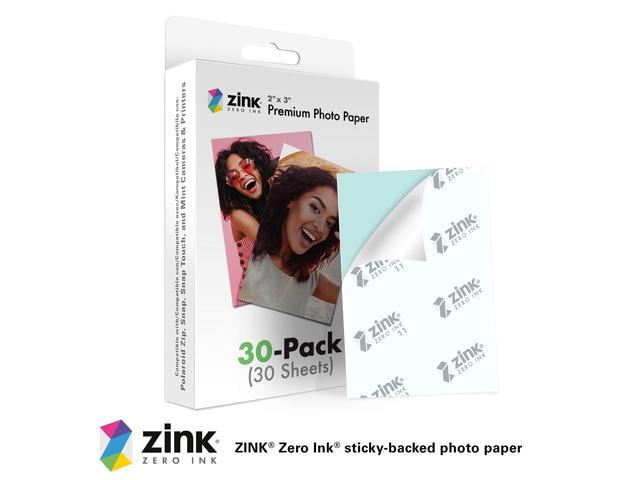 Zink 2'x3' Premium Instant Photo Paper (30 Pack) Compatible with Polaroid Snap, Snap Touch, Zip and Mint Cameras and Printers