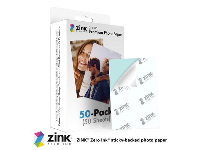 Zink 2'x3' Premium Instant Photo Paper (50 Pack) Compatible with Polaroid Snap, Snap Touch, Zip and Mint Cameras and Printers