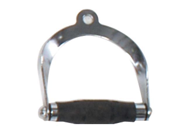 Power Systems Premium Single-Grip Rotating Handle Accessory for Cable Machine Systems, Chrome (61966), Black