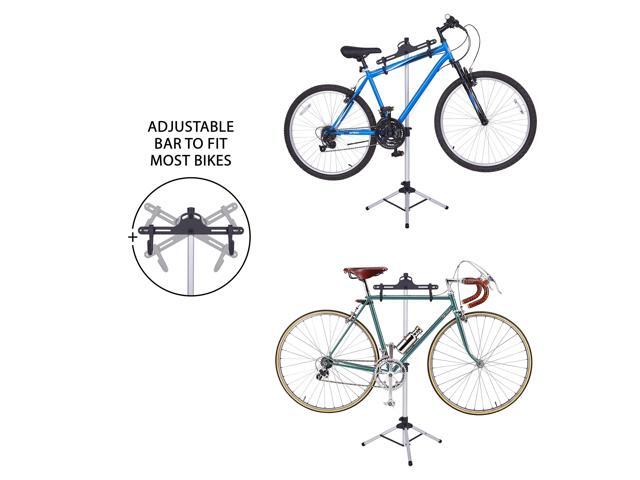 RaxGo Bike Storage Rack, Bicycle Stand for Garage & Apartments, Adjustable Height, Freestanding & Foldable Design, Fits Mountain, Road & Other...
