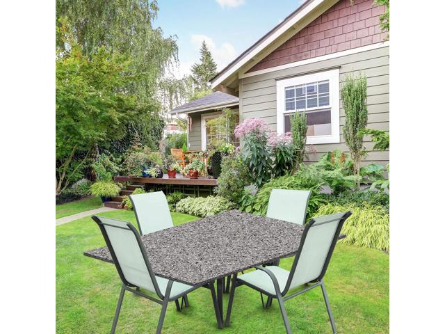 IdeaWorks 6ft Rectangle Stretch-Fit Covers Transform, Protect and Decorate Your Table-Stone, 6' (JB8684)