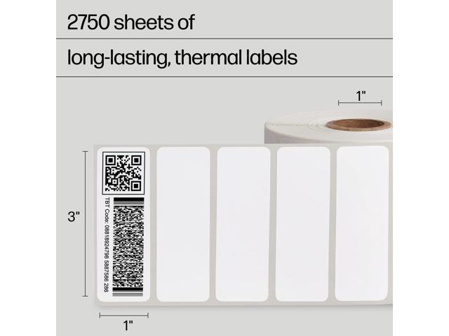 HP WORKSOLUTIONS HPKER3X1PK2 3X1 LABEL 2 ROLLS OF 1375 (2750 SHEETS)