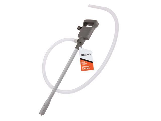 Deway Automatic Fuel Transfer Pump, Powerful AA Battery Powered with USB-C Power Option, 51' Extra Long Hose Fits All Size Cans, Portable Liquid...