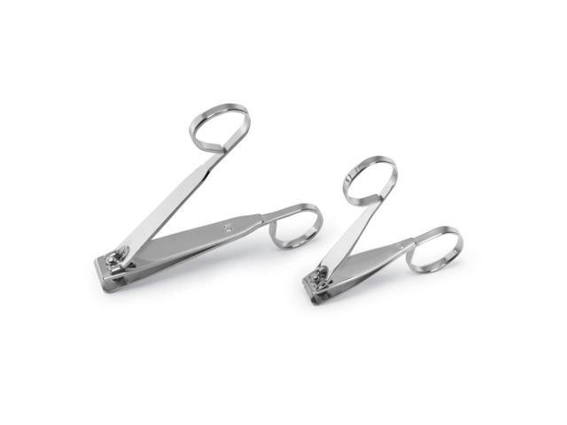 E Z Grip Scissor Like Nail Clippers - 2 PC