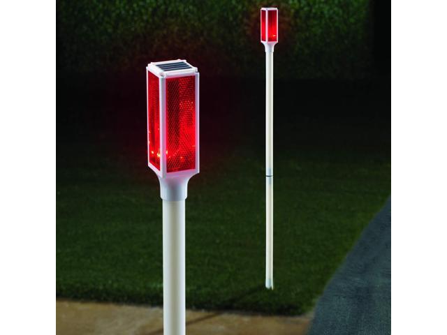 Collections Etc Solar Driveway Marker Lights - Set of 2