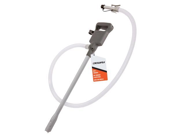 Deway Automatic Fuel Transfer Pump with Auto-Stop and Beep, Powerful AA Battery Powered with USB-C Power Option, 51' Extra Long Hose Fits All Size...