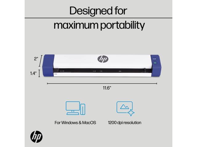 HP USB Document Scanner & Photo Scanner for 1-Sided Sheetfed Digital Scanning