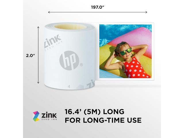 HP - Sprocket Panorama 16.4' (5 Meter) Zink Paper Roll, Sticky Backed Photo Paper Roll - White - image 7