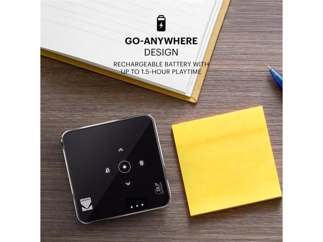 Kodak Luma 75 Ultra Mini Projector HD 1080p Support DLP Pico Projector with Built-in Speaker - Black - image 3