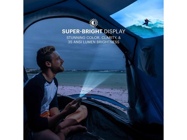 Kodak Luma 75 Ultra Mini Projector HD 1080p Support DLP Pico Projector with Built-in Speaker - Black - image 4
