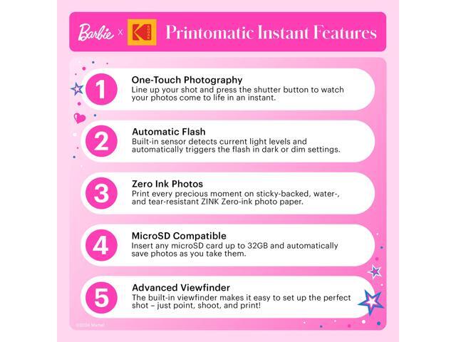 Kodak - Printomatic Instant Print Camera - Instant Digital Camera Prints on Zink 2x3" Photo Paper - Iconic Style - image 6