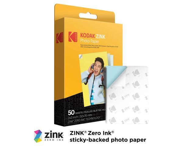 Kodak Printomatic 5MP Instant Print Camera (Blue) & Zink Photo Paper (75 Sheets) Bundle