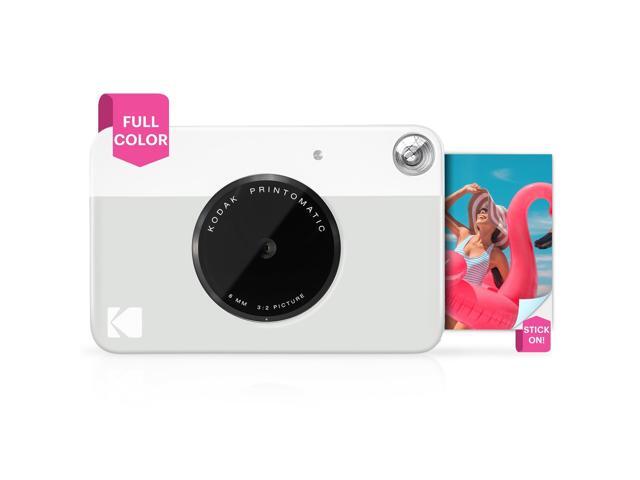 Kodak Printomatic 5MP Instant Print Camera (Gray) & Zink Photo Paper (75 Sheets) Bundle