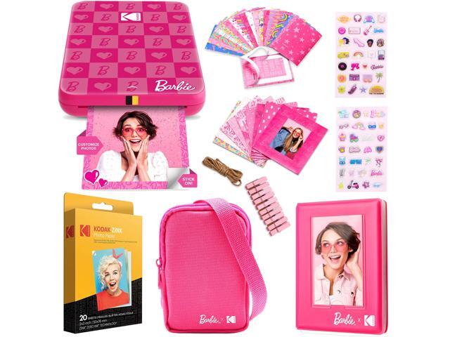 Kodak - x Barbie Step Slim AMZRODBP1K2 Instant Photo Printer, Styled Barbie Case, Paper & More - Gift Bundle - Dark Pink - image 2