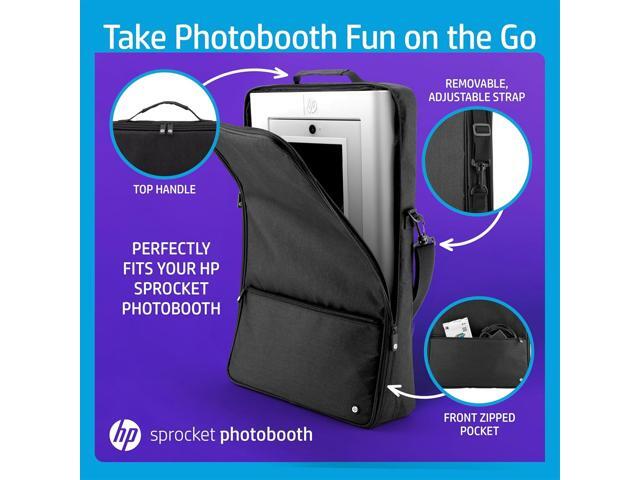 HP Premium Carrying Padded Storage Case w/Removable Shoulder Strap for Sprocket Photobooth (Black)
