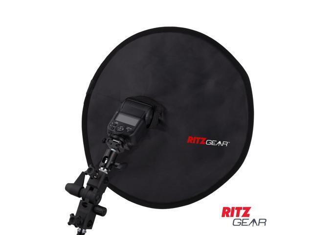 Ritz Gear Conic Dish Collapsible Camera Flash Diffuser for Flash Speedlights with Adjustable Strap