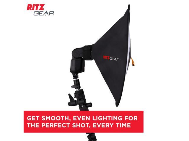 Ritz Gear Conic Dish Collapsible Camera Flash Diffuser for Flash Speedlights with Adjustable Strap