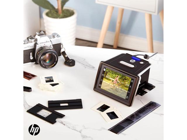 HP FilmScan Film & Slide Scanner with 5' Touch Screen, Film Scanner Convert Negatives to Digital 22MP JPEG