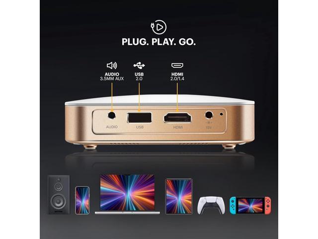 Kodak Luma 350 Smart Projector, Portable Pico Projector with Carrying Case, Tripod & Remote