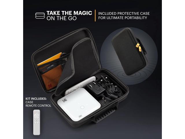 Kodak Luma 350 Smart Projector, Portable Pico Projector with Carrying Case, Tripod & Remote