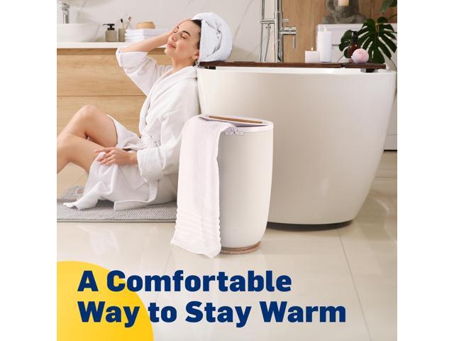 Live Fine Towel Warmer Large Bucket Style Luxury Heater, Adjustable Timer, Auto Shut-Off Fits Up to Two 40 x 70 Oversized Towels