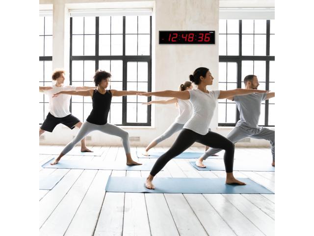 Ivation Huge Large Big Oversized Digital LED Clock - Shelf or Wall Mount (30 Inch - Red) 6-Level Brightness, Mounting Holes & Hardware
